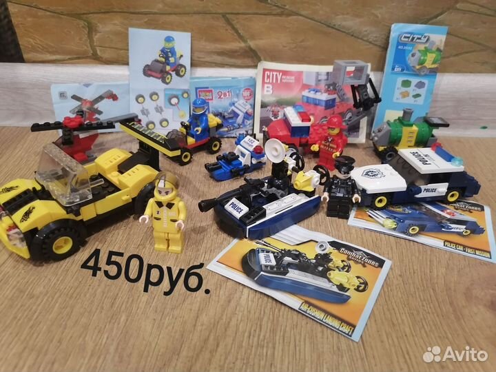 Лего Конструктор машинки человечки