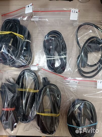 Блок питания для ноутбука + сетевые кабеля