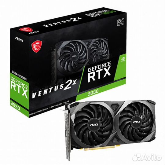 Видеокарта MSI RTX 3050 ventus 2X 8G OC