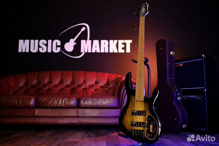 Бас Гитара Cort (Комплект)