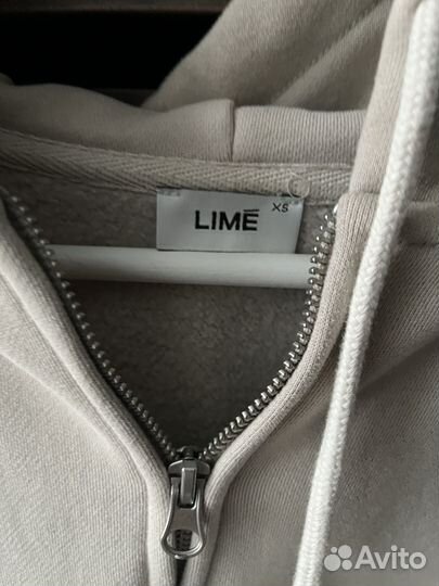 Толстовка на молнии lime