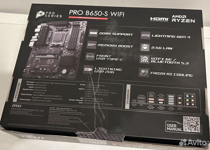 Msi pro b650-s WiFi материнская плата