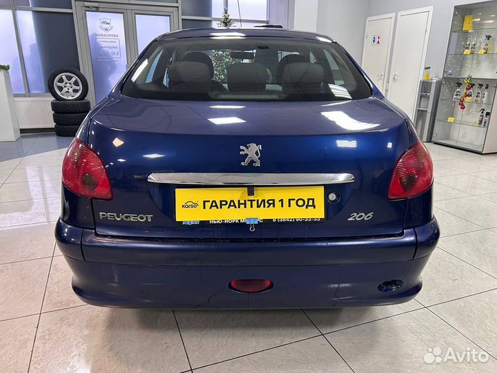 Peugeot 206 1.6 МТ, 2007, 153 000 км