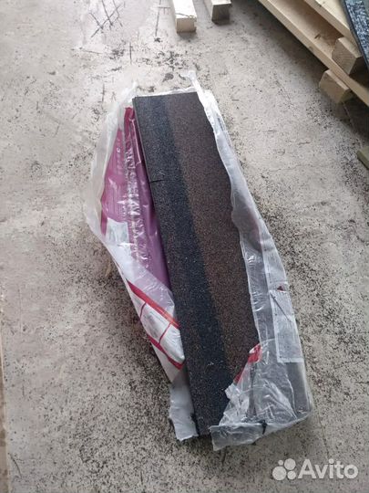 Черепица гибкая коньково-карнизная Шинглас корич