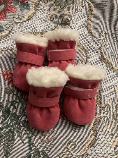 Зимние ботиночки для маленькой собачки