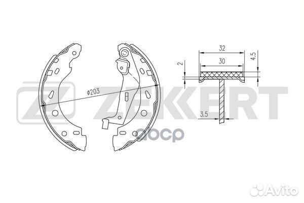 Колодки торм. бараб. задн. SMART Cabrio (450) 00