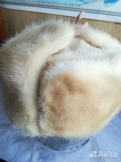 Шапка-ушанка, мех норки