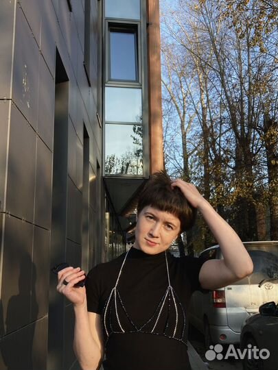 Топ бра из бусин