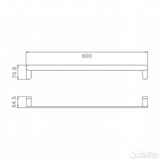 Полотенцедержатель Raglo R300.01, хром