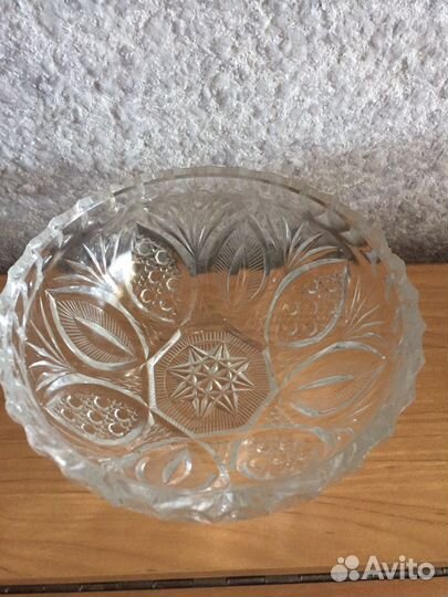 Ваза для фруктов хрусталь