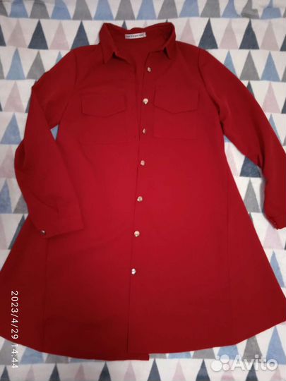 Платье рубашка 46