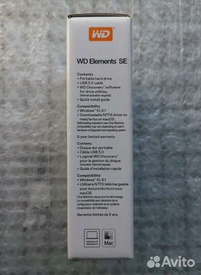 Внешний жесткий диск WD Elements 1 TB