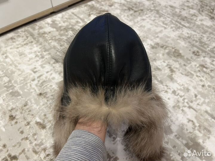 Шапка ушанка зимняя женская