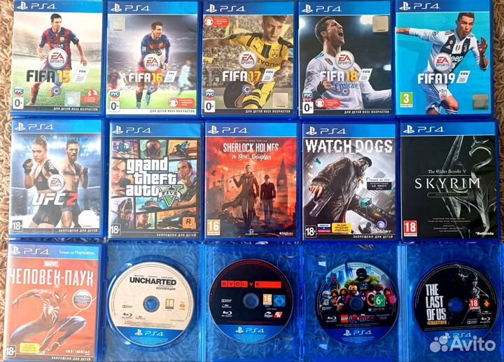 Лицензионные диски PlayStation 4
