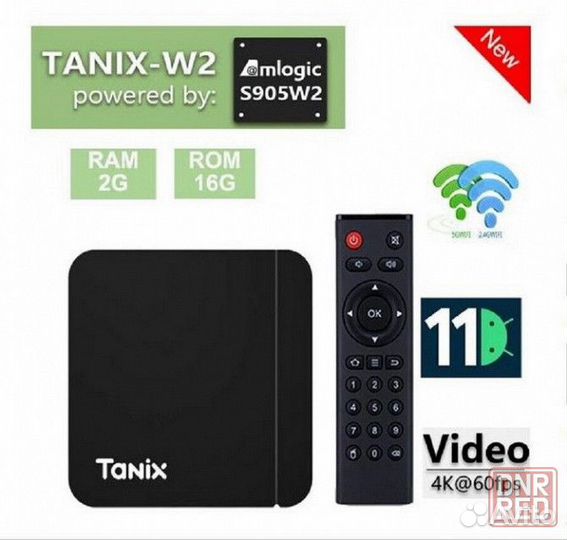 Смарт тв приставка Tanix W2, 2/16 Гб и 4/32 Гб