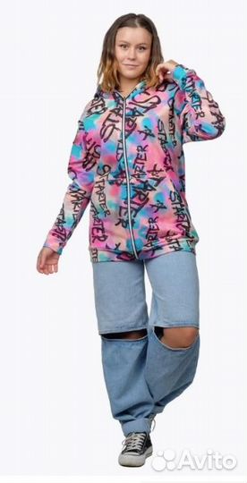 Куртка-худи большого размера