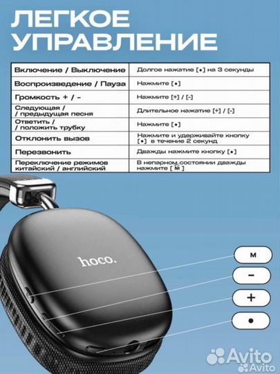 Беспроводные наушники hoco