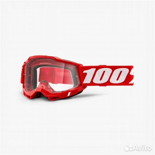 Очки 100 Accuri 2 Goggle Red/Clear Lens