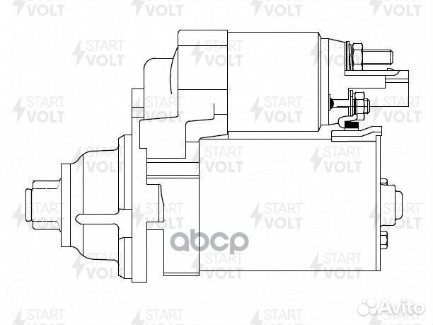 Стартер VAG polo/octavia 04- 1кВт