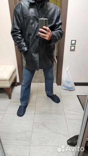 Кожаная куртка мужская