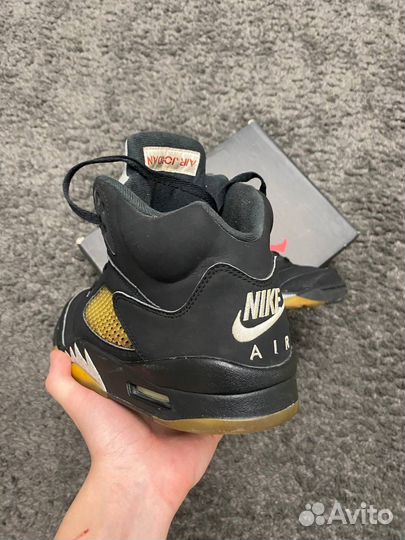 Nike air jordan 5 retro black metallic оригинал