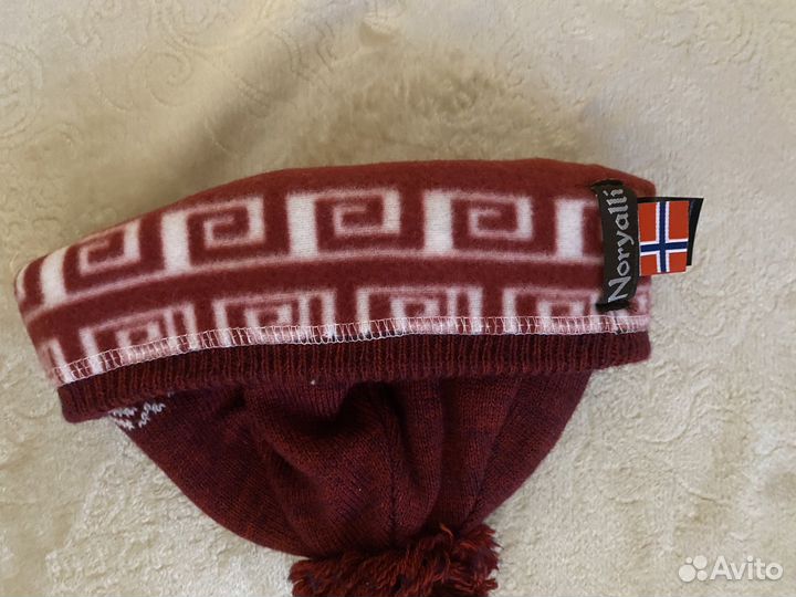 Комплект шапка и шарф шерсть