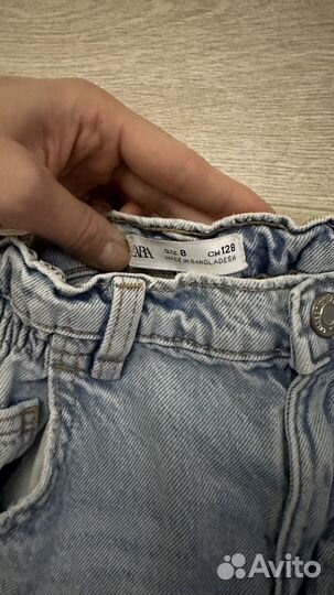 Джинсы Zara для девочки 128
