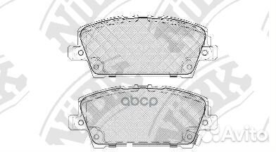 Колодки передние PN8866 NiBK