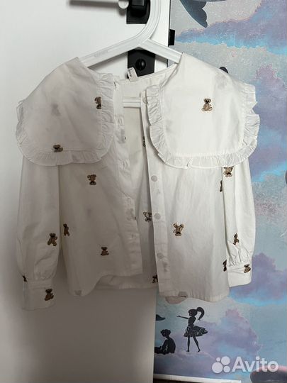 Рубашка для девочки 128 134