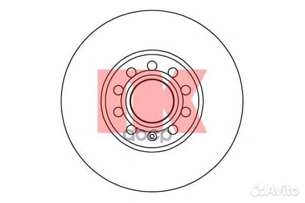 Диск тормозной 204743 Nk
