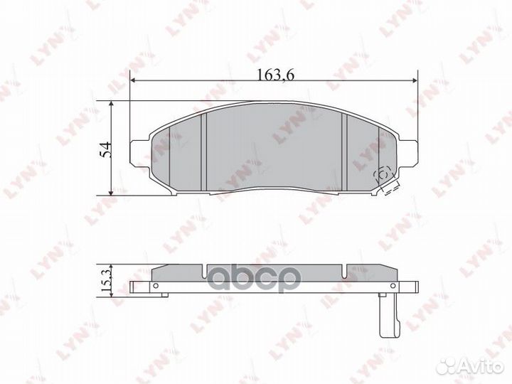 Колодки тормозные дисковые BD-5731 lynxauto