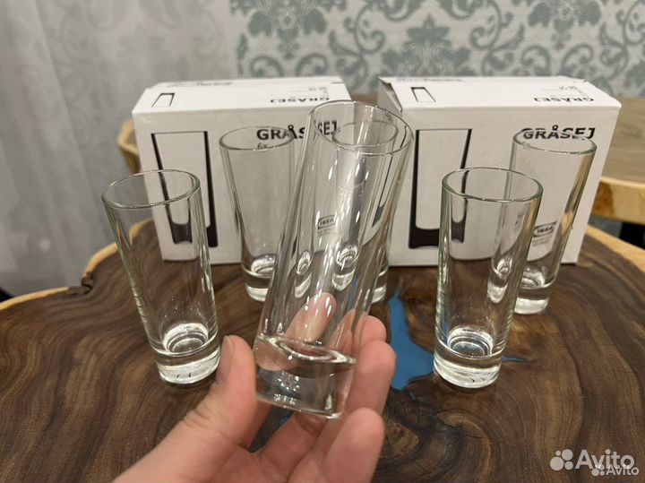 Новый набор стопок икеа Гросей, 50 мл