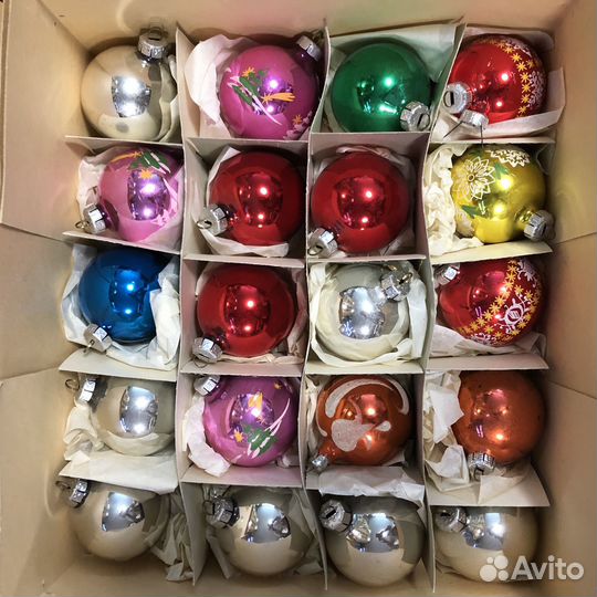 Набор елочных игрушек Лауша ГДР