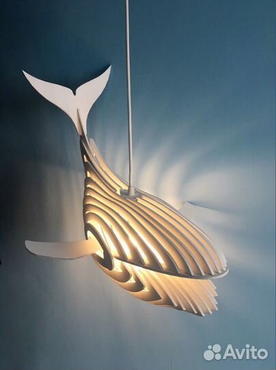 Светильник кит из фанеры