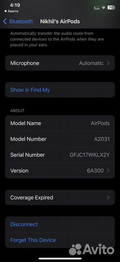 Беспроводные наушники apple airpods 2