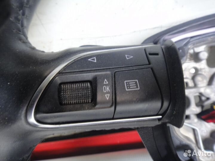 Руль с кнопками кожаный Audi A8 D4 4H 2011-2016