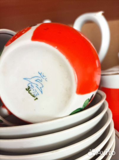Чайный сервиз Кузяевский фарфоровый завод