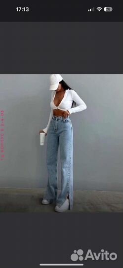 Джинсы клеш