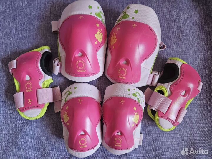 Роликовые коньки детские раздвижные с защитой