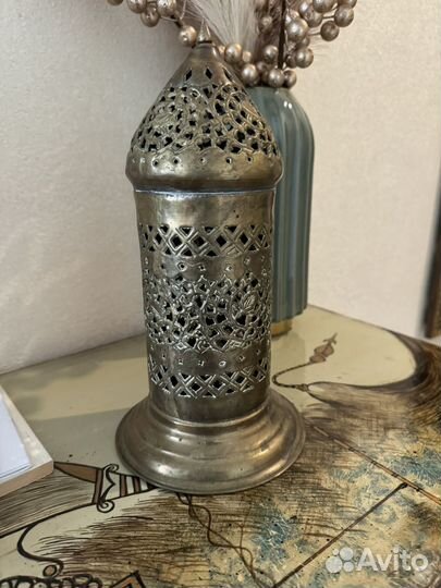 Подсвечник старинный латунь