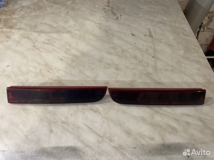 Катафоты для заднего бампера Mitsubishi Lancer X