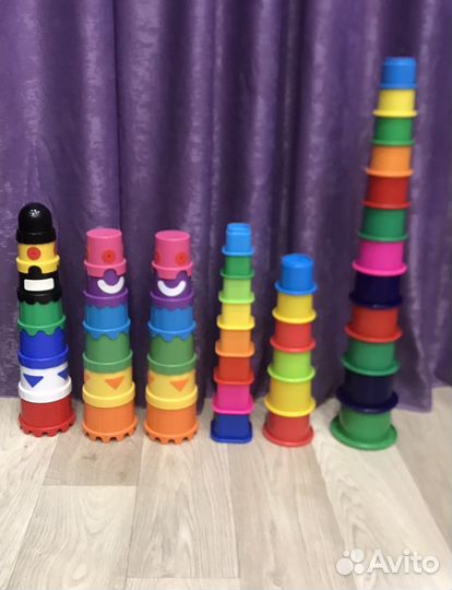 Сортер стаканчики пирамида