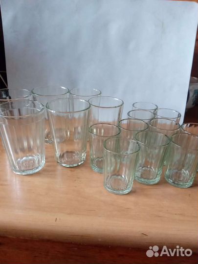 Стаканы, стопки гранёные 14 граней СССР