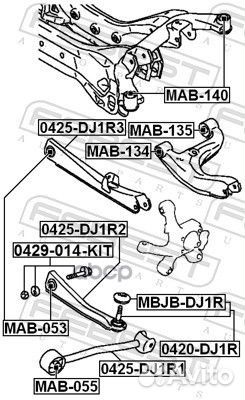 Болт с эксцентриком ремкомплект 0429014KIT Febest