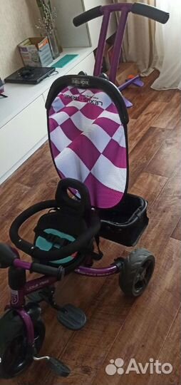 Трехколесный велосипед с родительской ручкой