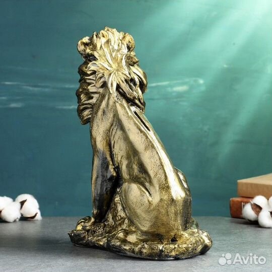 Копилка 'Лев' 32х23см, бронза