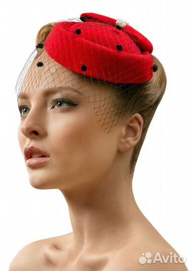 Шляпка-таблетка с вуалью свадьба/романтика