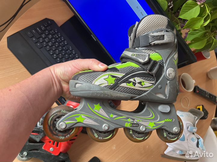 Ролики и защита для ребенка