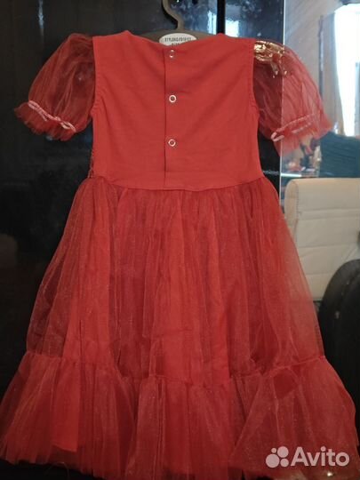 Платье с повязкой для девочки 104