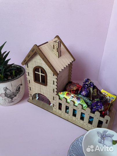 Чайный домик конфетница, подставка для чая